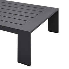 Tahoe Gray/Charcoal 3-Piece Outdoor Patio Powder-Coated Aluminum Set - Ornate Home