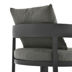 Tahoe Gray/Charcoal Outdoor Patio Aluminum Dining Chair - Ornate Home