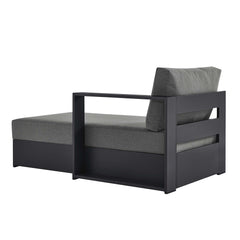 Tahoe Gray/Charcoal Outdoor Patio Powder-Coated Aluminum Modular Right-Facing Chaise Lounge - Ornate Home