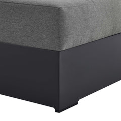 Tahoe Gray/Charcoal Outdoor Patio Powder-Coated Aluminum Modular Right-Facing Chaise Lounge - Ornate Home