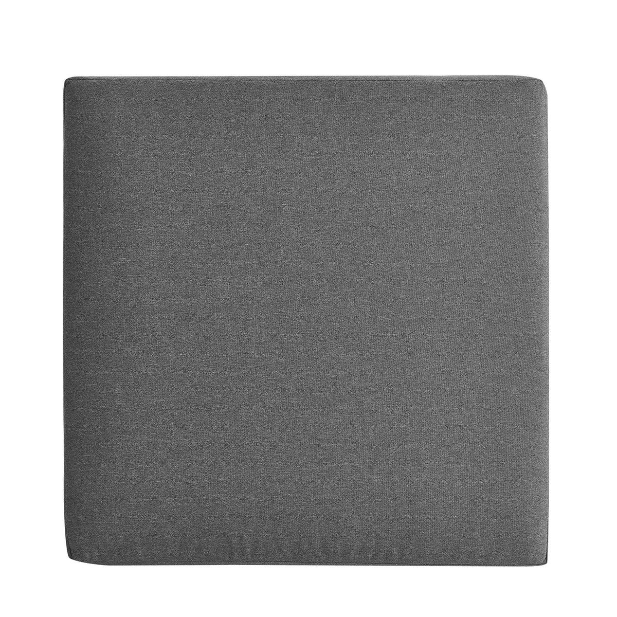 Tahoe Gray/Charcoal Outdoor Patio Powder-Coated Aluminum Ottoman - Ornate Home