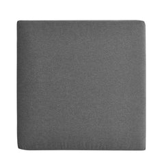 Tahoe Gray/Charcoal Outdoor Patio Powder-Coated Aluminum Ottoman - Ornate Home
