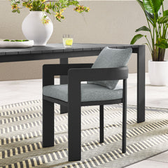 Tahoe Gray Outdoor Patio Aluminum Dining Chair - Ornate Home