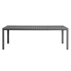 Tahoe Gray Outdoor Patio Aluminum Extendable Dining Table - Ornate Home