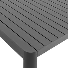 Tahoe Gray Outdoor Patio Aluminum Extendable Dining Table - Ornate Home