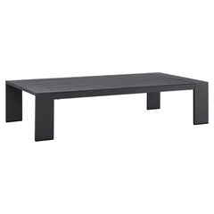 Tahoe Gray Outdoor Patio Powder-Coated Aluminum Coffee Table - Ornate Home