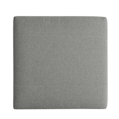 Tahoe Gray Outdoor Patio Powder-Coated Aluminum Ottoman - Ornate Home