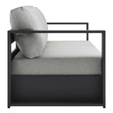 Tahoe Gray Outdoor Patio Powder-Coated Aluminum Sofa - Ornate Home