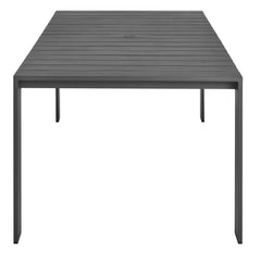 Tahoe Gray Rectangular Outdoor Patio Aluminum Dining Table - Ornate Home