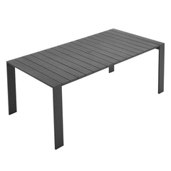 Tahoe Gray Rectangular Outdoor Patio Aluminum Dining Table - Ornate Home