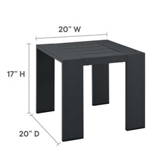 Tahoe Gray/White 3-Piece Outdoor Patio Powder-Coated Aluminum Chaise Lounge Set - Ornate Home