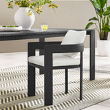 Tahoe Gray/White Outdoor Patio Aluminum Dining Chair - Ornate Home