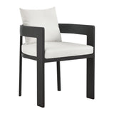 Tahoe Gray/White Outdoor Patio Aluminum Dining Chair - Ornate Home