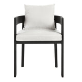 Tahoe Gray/White Outdoor Patio Aluminum Dining Chair - Ornate Home