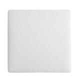 Tahoe Gray/White Outdoor Patio Powder-Coated Aluminum Ottoman - Ornate Home