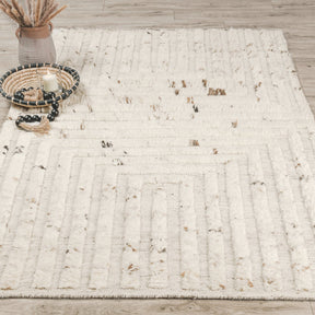 Tahoe Ivory Wool Rug - Ornate Home
