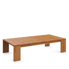Tahoe Natural Outdoor Patio Acacia Wood Coffee Table - Ornate Home