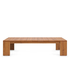 Tahoe Natural Outdoor Patio Acacia Wood Coffee Table - Ornate Home
