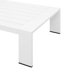 Tahoe White 2-Piece Outdoor Patio Powder-Coated Aluminum Set - Ornate Home
