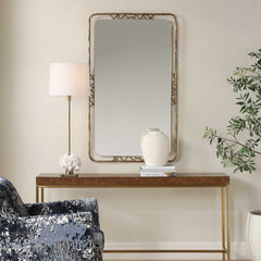 Tahoma Antiqued Gold Mirror - Ornate Home