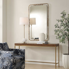 Tahoma Antiqued Gold Mirror - Ornate Home