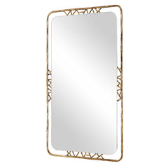 Tahoma Antiqued Gold Mirror - Ornate Home