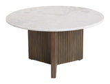 Tailo White & Brass Coffee Table - Ornate Home
