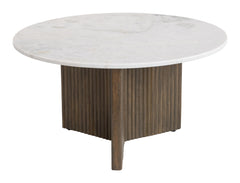 Tailo White & Brass Coffee Table - Ornate Home