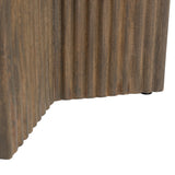 Tailo White & Brass Side Table - Ornate Home