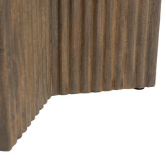 Tailo White & Brass Side Table - Ornate Home