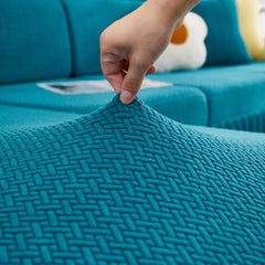 Tailored Sofa Cushion Covers Stretch Couch Seat Covers  with Skirt for Sectional Sofas - Ornate Home