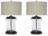 Tailynn Clear/Bronze Table Lamp (Set of 2) (Online Special Price) - Ornate Home