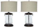 Tailynn Clear/Bronze Table Lamp (Set of 2) - Ornate Home
