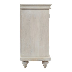Taj White Accent Cabinet - Ornate Home