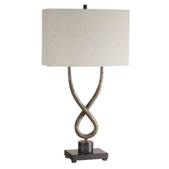 Talema Aged Silver Lamp - Ornate Home