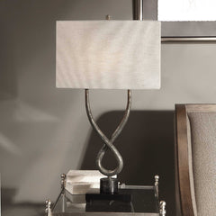 Talema Aged Silver Lamp - Ornate Home