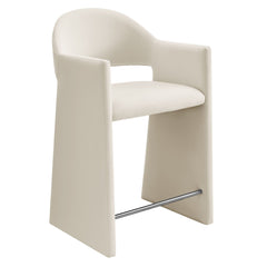 Talia Alabaster 37 Inch Performance Velvet Counter Stool - Ornate Home