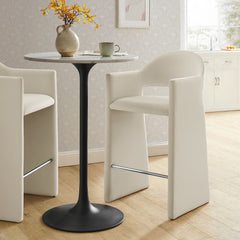 Talia Alabaster 41 Inch Performance Velvet Bar Stool - Ornate Home
