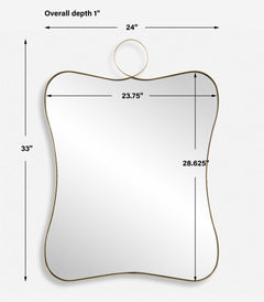 Talia Brass Vanity Mirror - Ornate Home