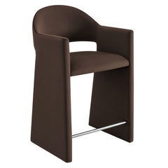 Talia Chocolate Brown 37 Inch Performance Velvet Counter Stool - Ornate Home