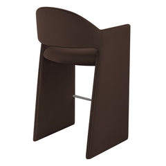 Talia Chocolate Brown 41 Inch Performance Velvet Bar Stool - Ornate Home
