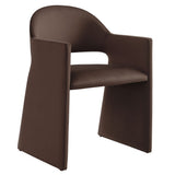 Talia Chocolate Brown Performance Velvet Dining Armchair - Ornate Home