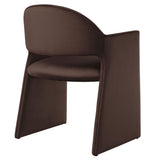 Talia Chocolate Brown Performance Velvet Dining Armchair - Ornate Home