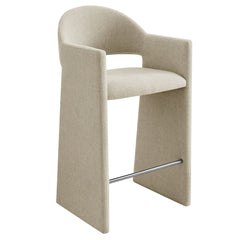 Talia Linen 41 Inch Upholstered Fabric Bar Stool - Ornate Home
