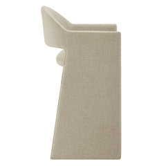 Talia Linen 41 Inch Upholstered Fabric Bar Stool - Ornate Home