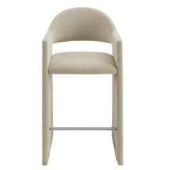 Talia Linen 41 Inch Upholstered Fabric Bar Stool - Ornate Home