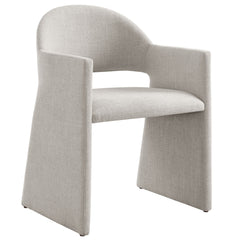 Talia Linen Upholstered Fabric Dining Armchair - Ornate Home