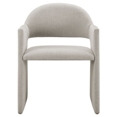 Talia Linen Upholstered Fabric Dining Armchair - Ornate Home