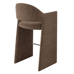 Talia Mocha 41 Inch Upholstered Fabric Bar Stool - Ornate Home