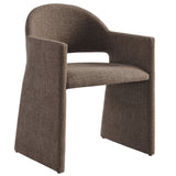 Talia Mocha Upholstered Fabric Dining Armchair - Ornate Home